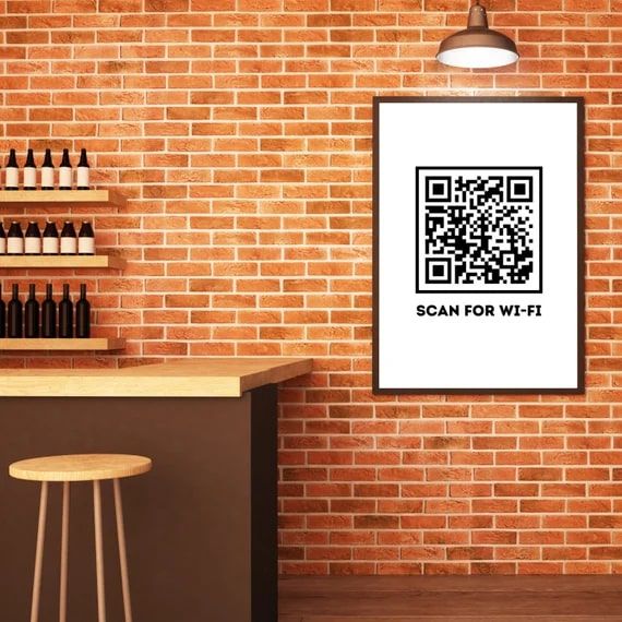 Wall Art Wifi QR Code