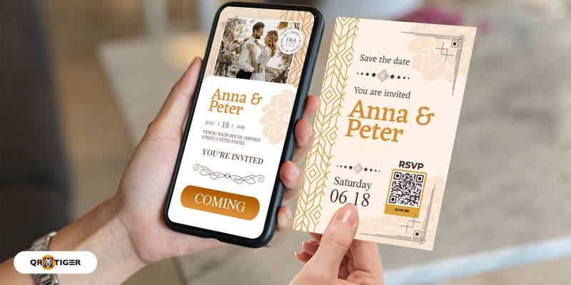 traditional RSVP process vs. QR code RSVP process