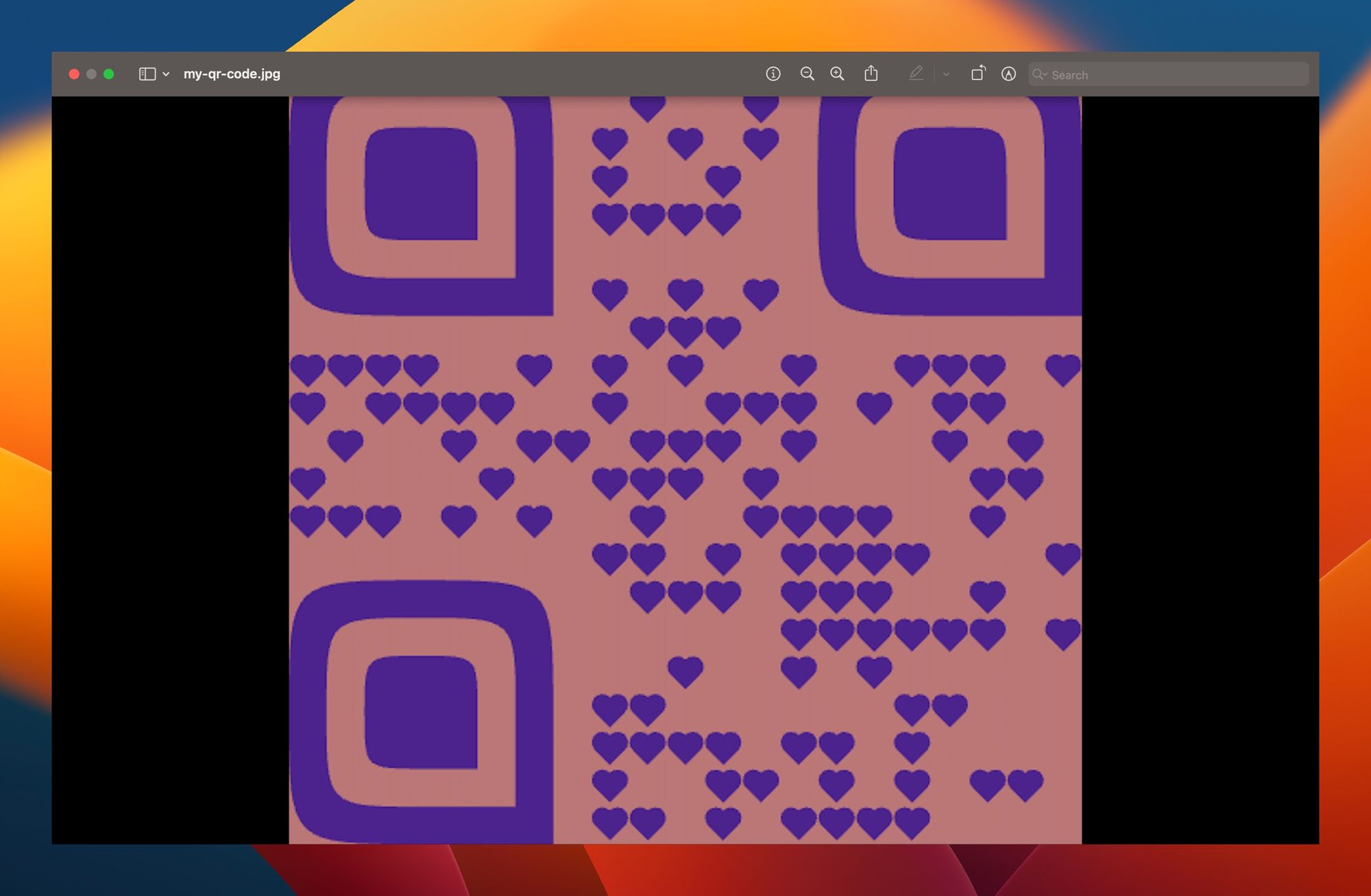 QR Code Formatted